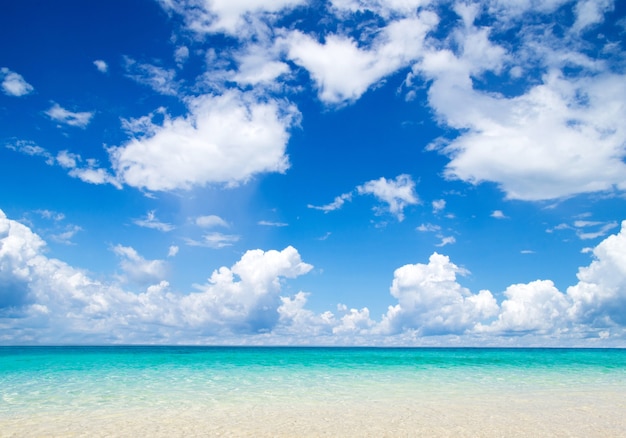 Beautiful beach and tropical sea