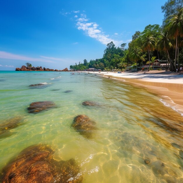 Beautiful beach view koh chang island