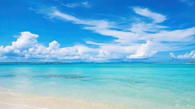 Beautiful beach with white sand