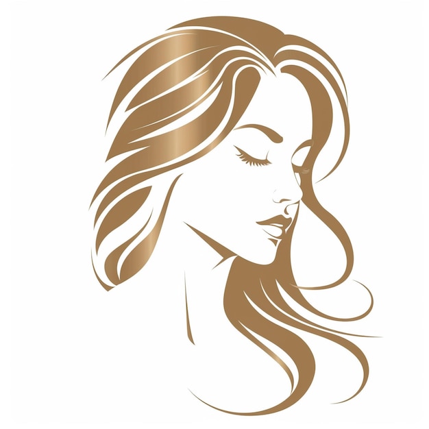 Beautiful beauty salon logo icon