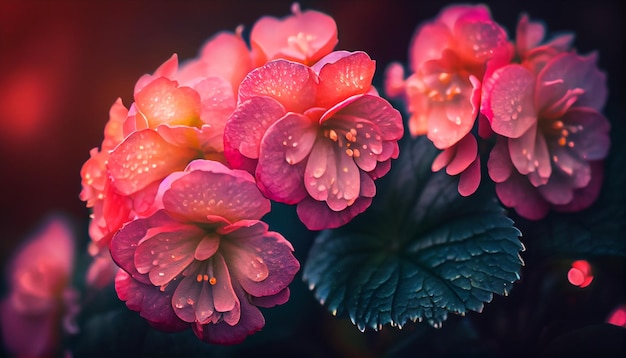 Beautiful begonia flower