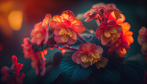 Beautiful begonia flower