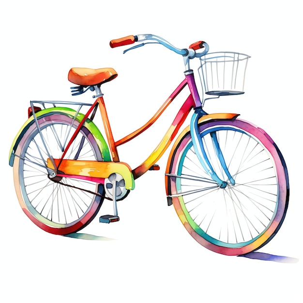 beautiful Bicycle Transportation clipart illustration