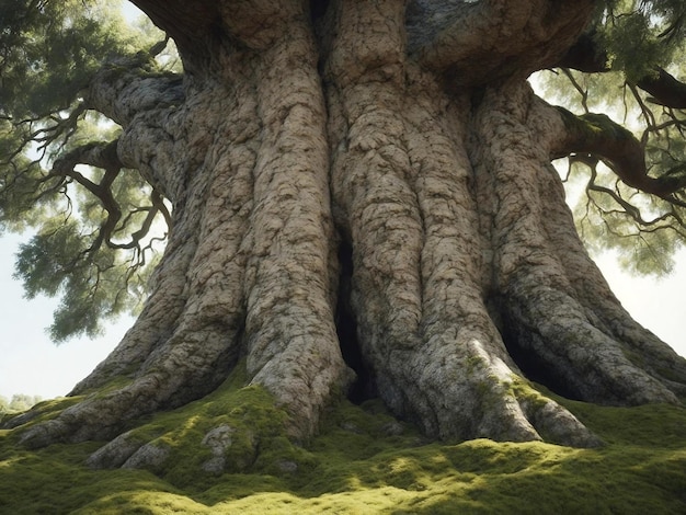 Photo beautiful big tree ai generative