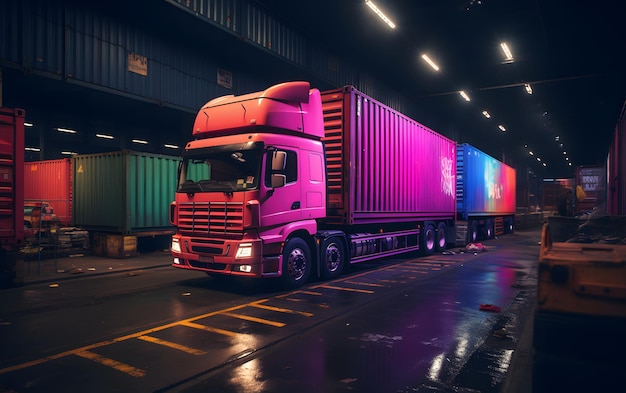 Beautiful Big truck background