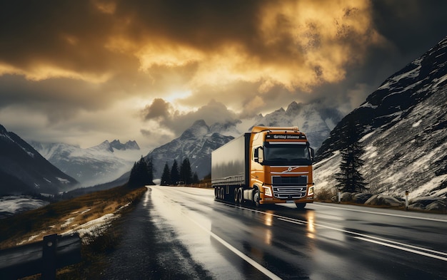 Beautiful Big truck background