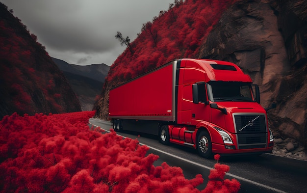 Beautiful big truck background