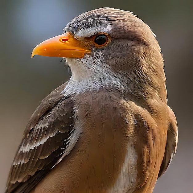 Photo beautiful bird inside kitchen