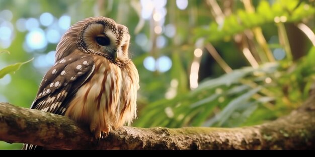 Beautiful bird perched on a tree branch