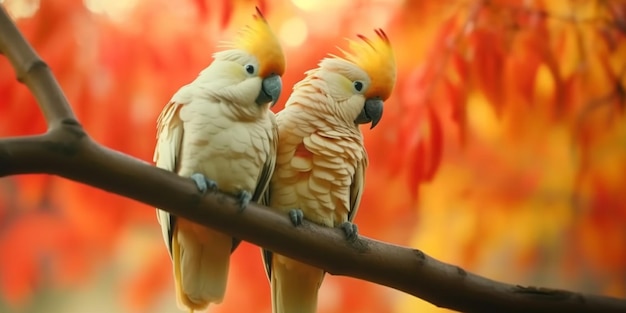 Beautiful bird perched on a tree branch