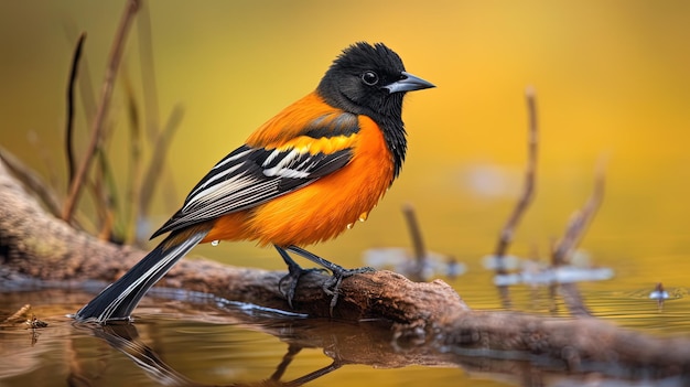 beautiful bird sit on tree