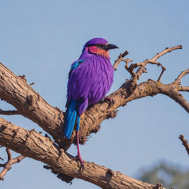 Photo beautiful bird on tree branch ai generated