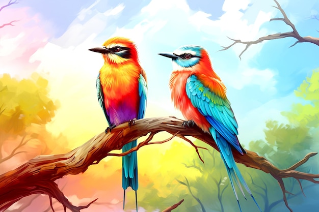 Beautiful Birds ai generated