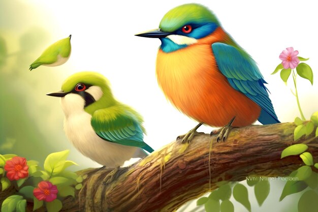 Beautiful Birds ai generated