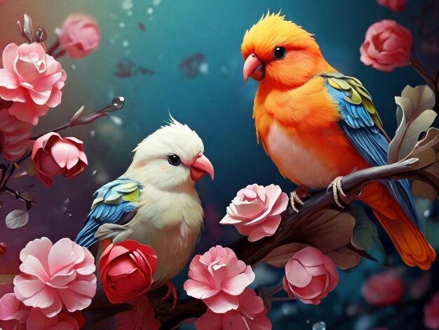 Beautiful birds wallpaper