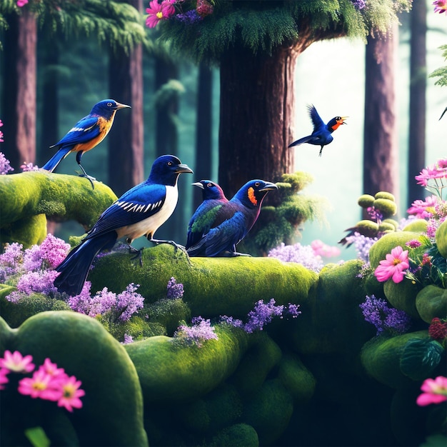 Beautiful birds wallpaper