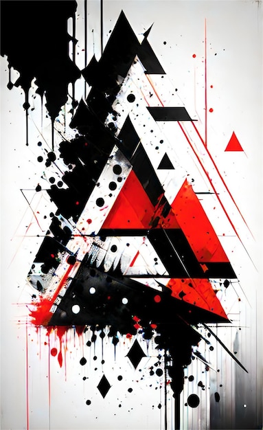 Beautiful Black And Red Abstract Background