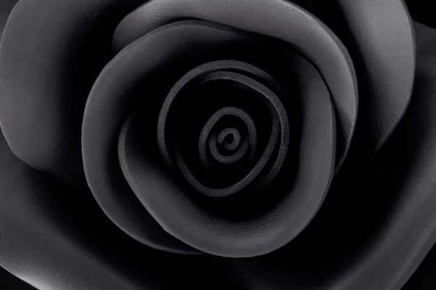 beautiful black rose with blur