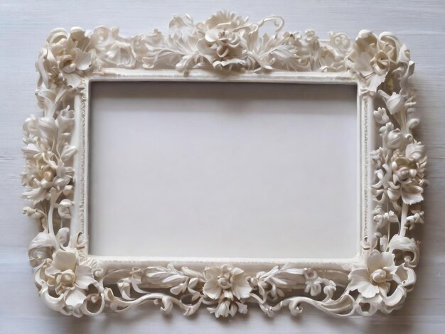 Beautiful blank frame concept for photos