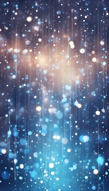 Foto bellissimo design con effetti di luce bokeh blu