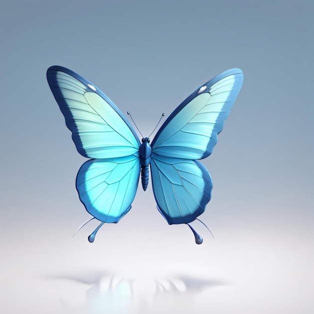 Photo beautiful blue butterfly