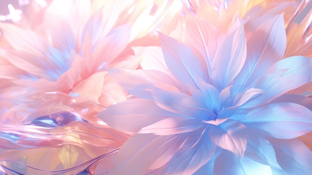 beautiful blue dahlia flower in soft color and blur style for background