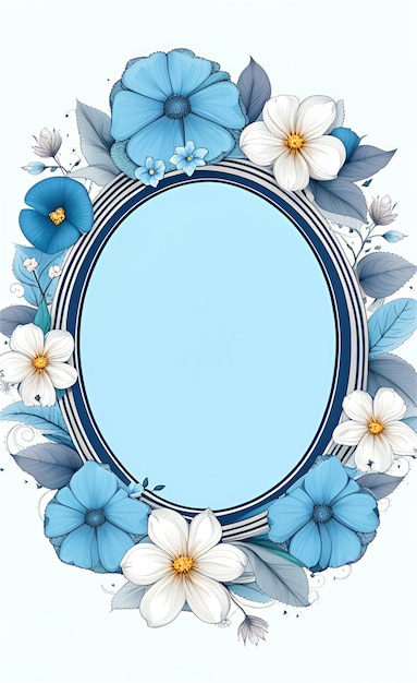 아름 다운 푸른 꽃 추상적인 배경