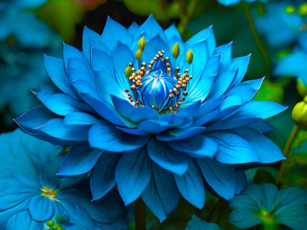 Photo beautiful blue flower