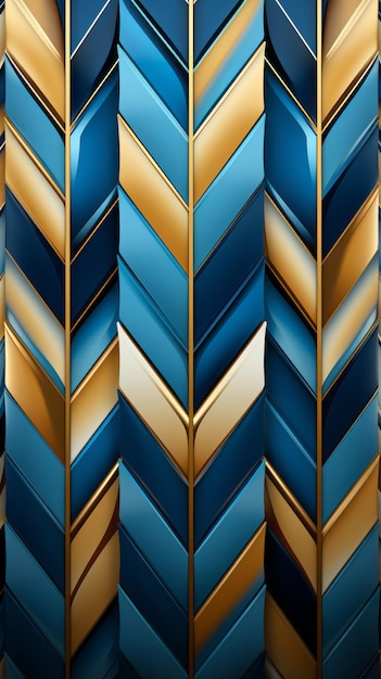 Beautiful Blue and Gold Background