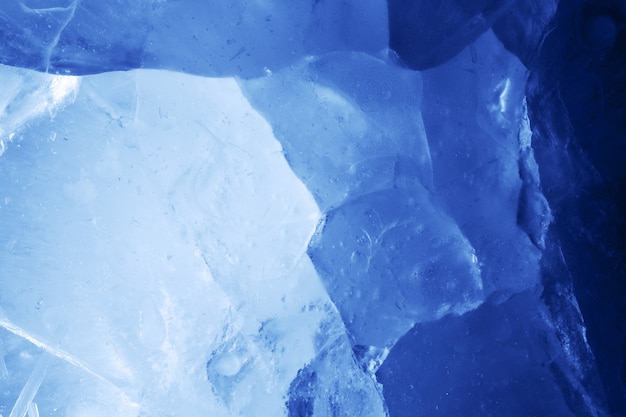 Beautiful blue ice. background for design