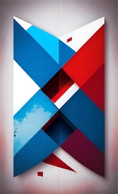 Beautiful blue and red abstract background