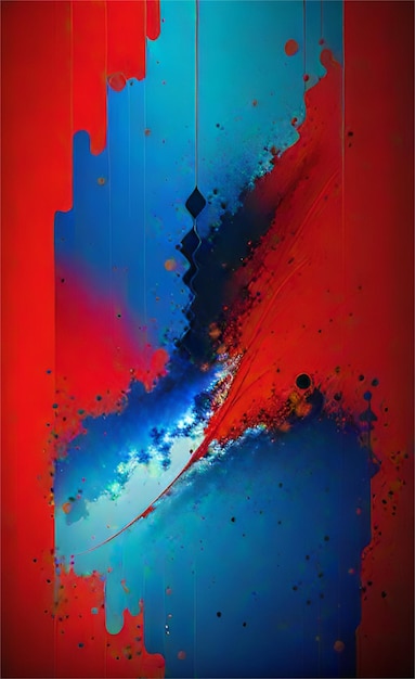 Beautiful Blue And Red Abstract Background