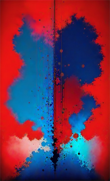 Beautiful blue and red abstract background