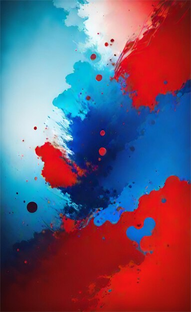 Beautiful Blue And Red Abstract Background