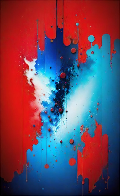 Beautiful Blue And Red Abstract Background