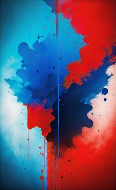 Beautiful Blue And Red Abstract Background