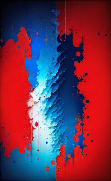 Beautiful Blue And Red Abstract Background