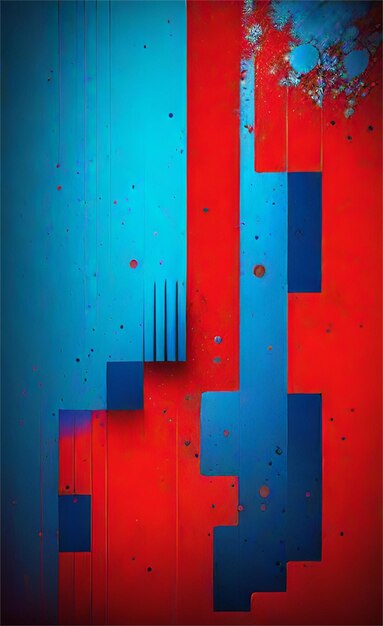 Beautiful Blue And Red Abstract Background