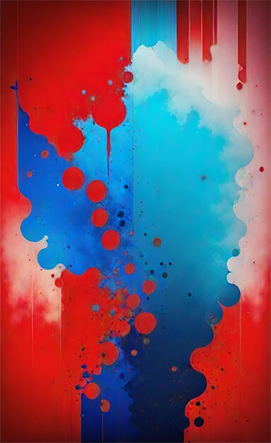 Beautiful blue and red abstract background