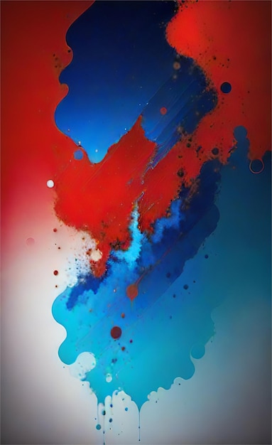 Beautiful Blue And Red Abstract Background