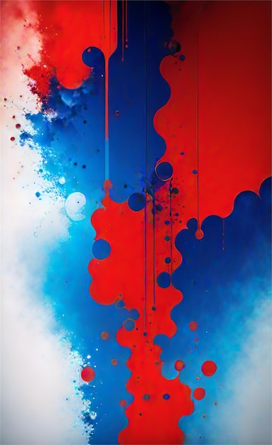 Beautiful Blue And Red Abstract Background