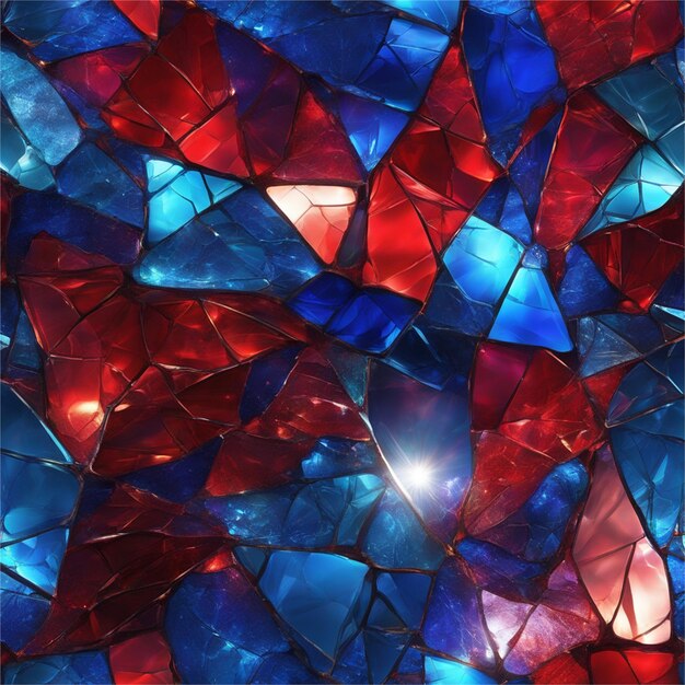 Photo beautiful blue and red abstract background