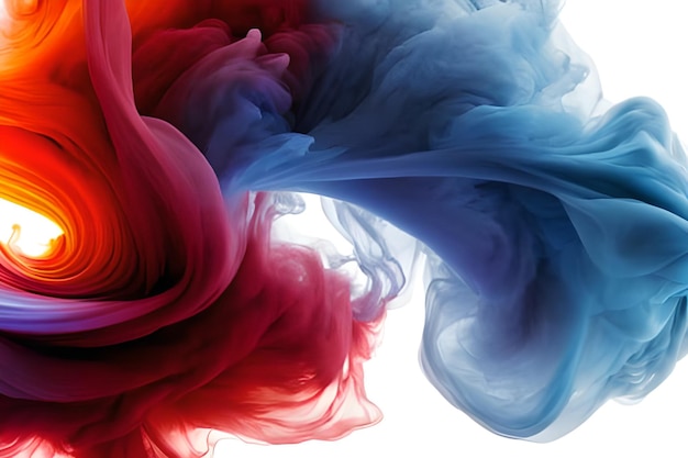 Beautiful blue and red dual tone smoke art background