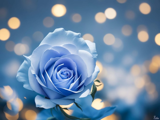 Beautiful blue roses