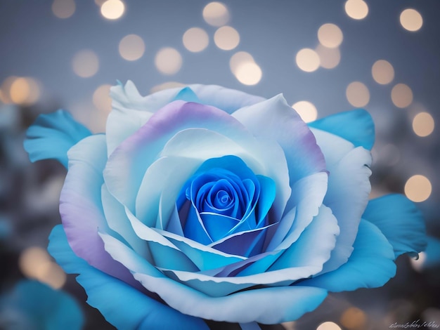 Beautiful blue roses