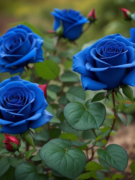 beautiful blue roses