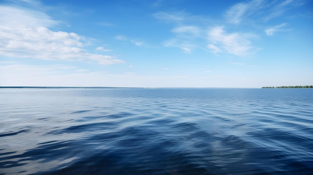 Beautiful blue sea and clear sky