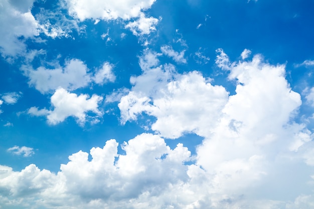 Beautiful blue sea with nice sky and cloud