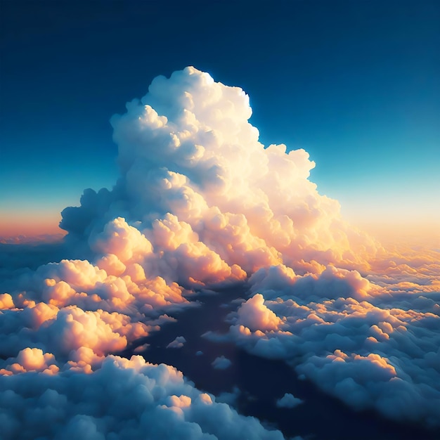 写真 美しい青い空と雲 アイ 画像の背景