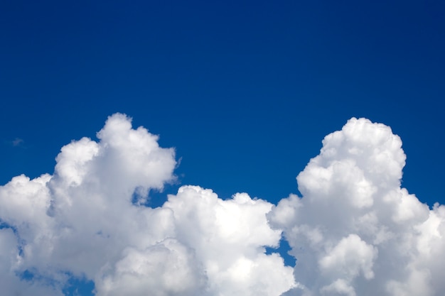 Beautiful blue sky and clouds .